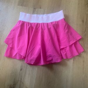 Lululemon pink skirt with built in shorts